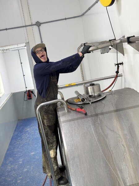 Connor at work