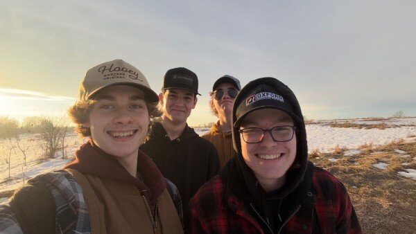 Connor with friends